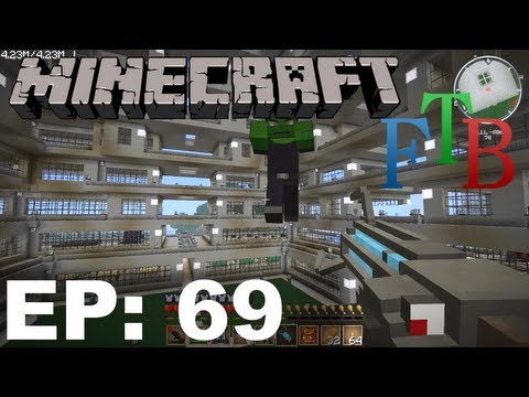 FTB Minecraft EP69 - Playing Around With The Gravity Gun