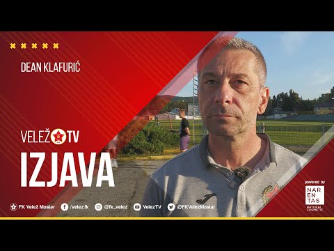 IZJAVA  I  Dean Klafurić: Debiji juniora na ponos i sreću navijača Veleža