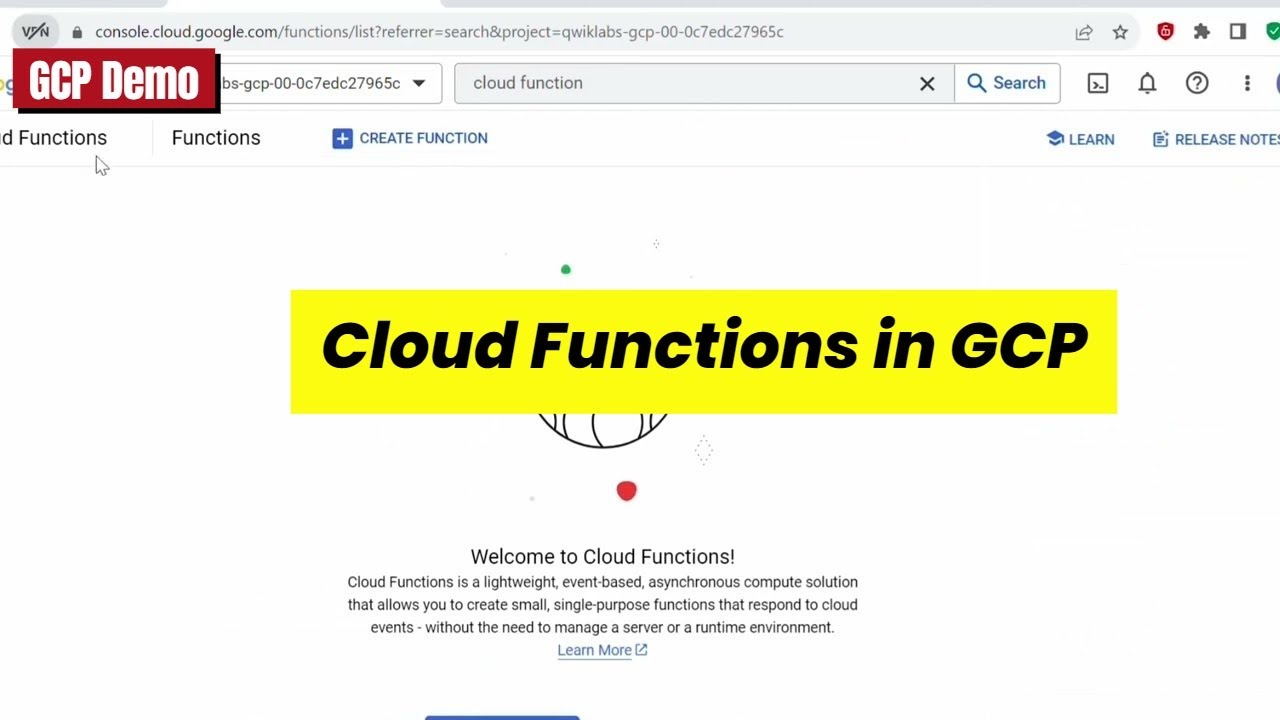 How to Create Cloud Function from Console - GCP QwikLab with explanation
