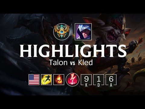 Highlights Talon Top vs Kled - NA Challenger Patch 8.7