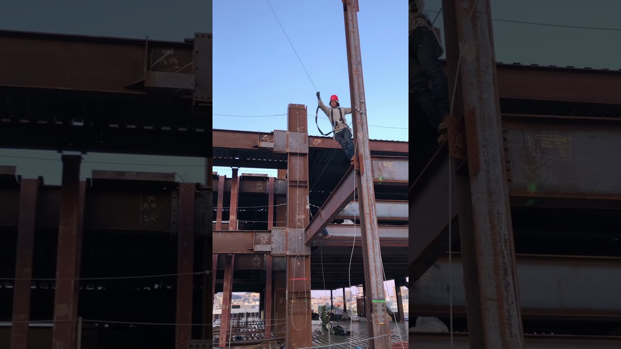 Union ironworkers are a rare breed of men. #shorts #reels #america  #ironwork