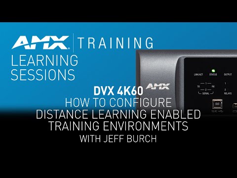 AMX Enova DVX 4K60 All-In-One Presentation Switchers: Product Training Webinar