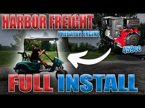 THIS ENGINE SWAP WAS NEXT LEVEL! 459cc EZGO Golf Cart INSTALL!!!