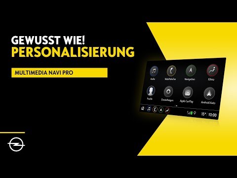 Multimedia Navi Pro - Insignia | Personalisierung | Gewusst wie! | Opel Infotainment