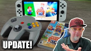 Nintendo Updates Super Mario 3D All Stars To Use The NEW Switch N64 Controller! But No Mapping...