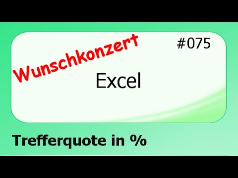 Excel Wunschkonzert #075 Trefferquote in % [deutsch] HD