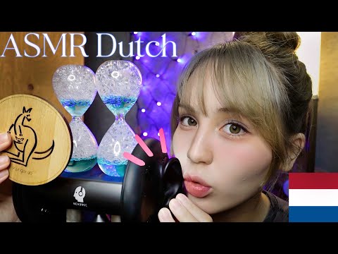 Dutch is THE Tingliest Language for ASMR! (SUB) *Mouth Sounds/Ear to Ear Whisper/Wood Tapping*
