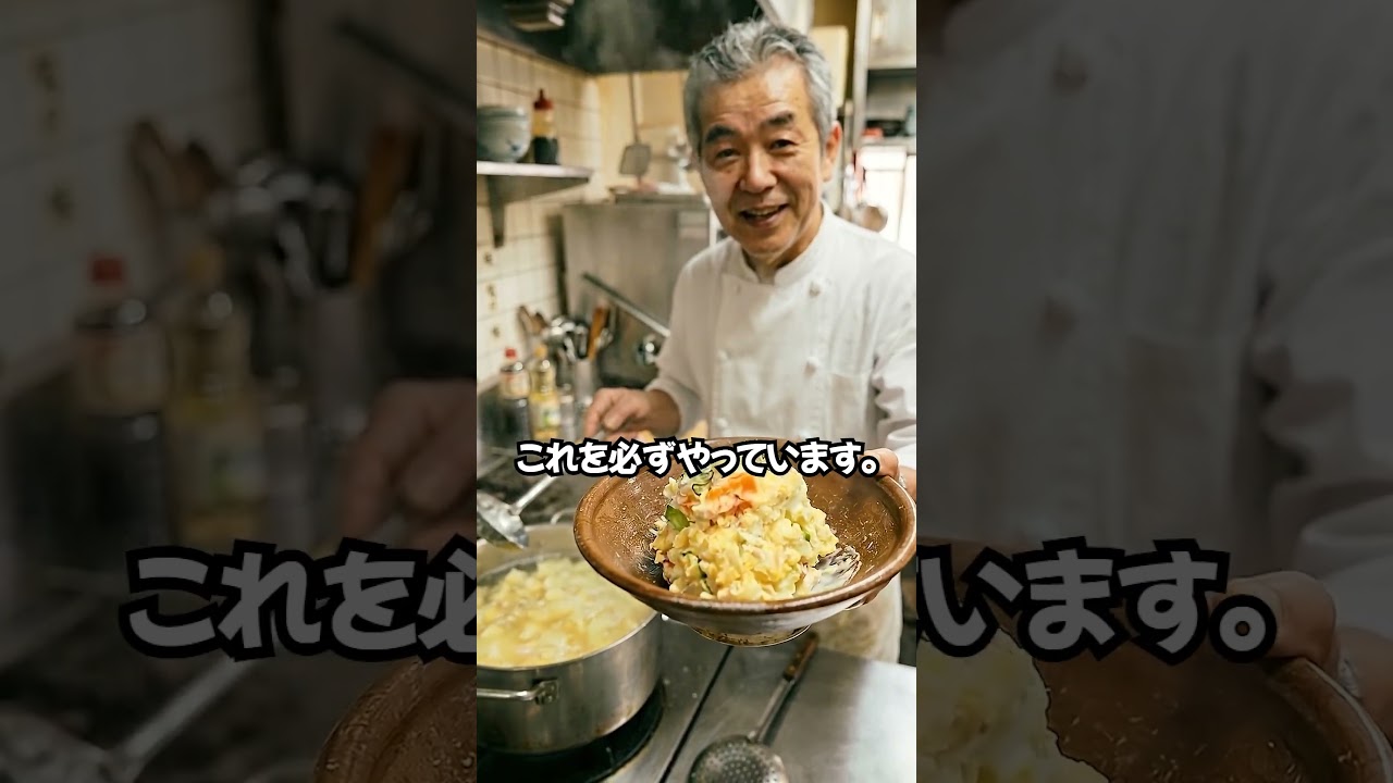 ポテトサラダのじゃがいも、水で茹でないでください！