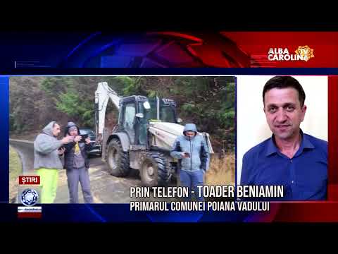 Alunecări de teren pe DJ 750B Poiana Vadului