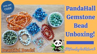 PandaHall Gemstone Bead Unboxing Beautiful Beads! #pandahall #jewelry #beads #beadhaul #gemstone