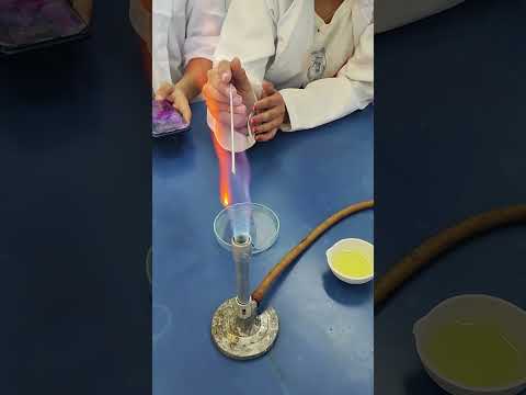 IDENTIFICACIÓN DEL LITIO A LA FLAMA DEL MECHERO#quimicaentodo