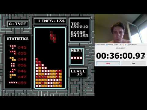 FIRST RECORDED MAX DURING CTM QUALIFIERS - NES Tetris usernamegold
