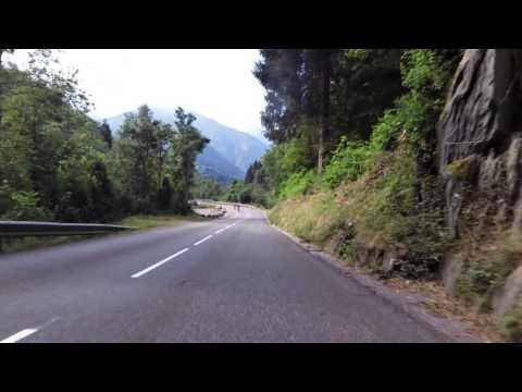 Decent of col de la croix de fer/ col du glandon into Allemond