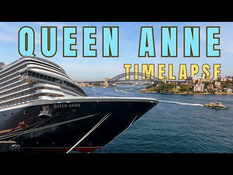 Thumbnail for Cunard Queen Anne Maiden Arrival Sydney Harbour | Timelapse 2025