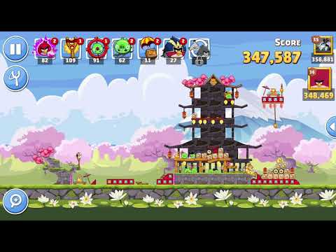 Angry Birds Friends Level 2 Tournament 890 three stars NO POWER-UP walkthrough 2021-02-22