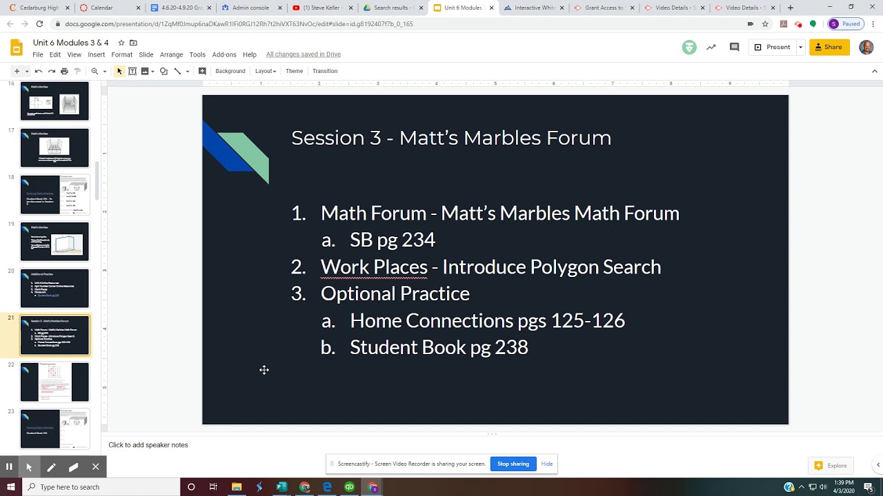 Unit 6 Module 3 Session 3