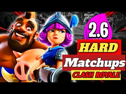 Hog 2.6 Deck Hard Match Ups | Clash Royale Best Deck | Hog Cycle Deck 2.6