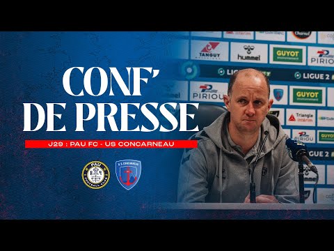 Conférence de presse J29 : Pau FC - US Concarneau