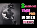 3 EXERCISE Tips FOR BIGGER BICEPS !