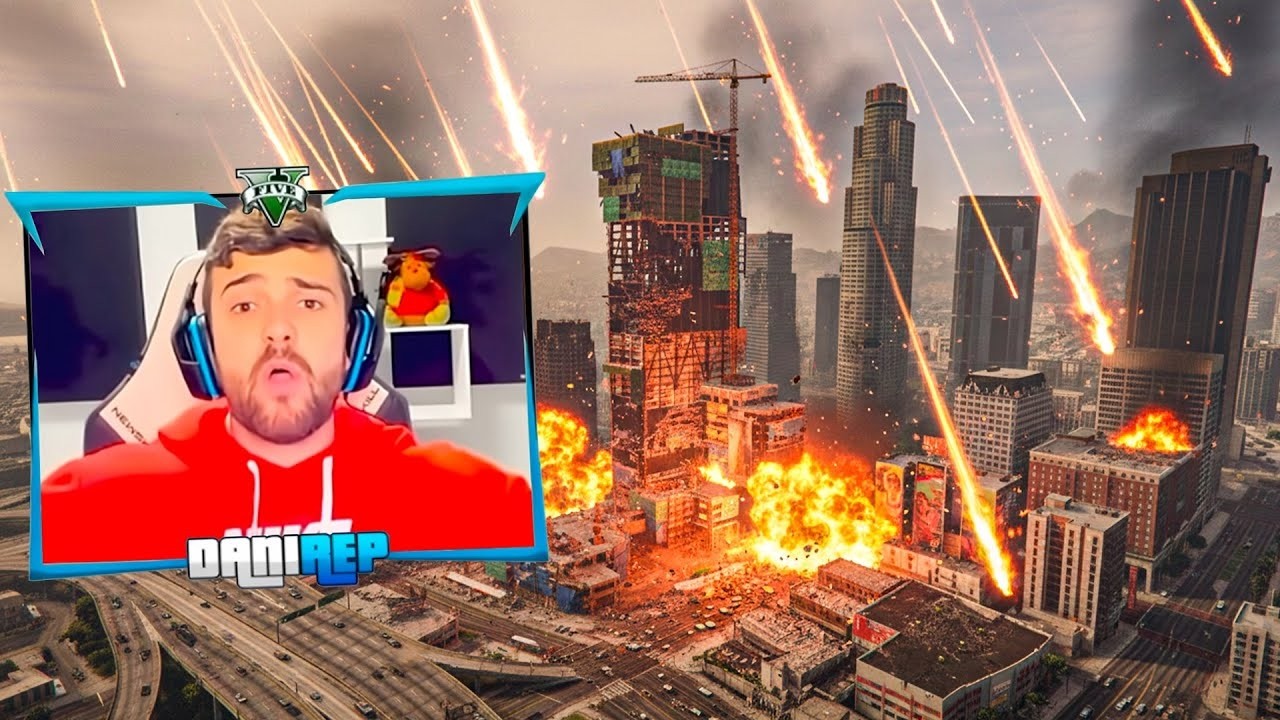 INTENTÉ SOBREVIVIR a una LLUVIA de METEORITOS en GTA 5 Online 100% IMPOSIBLE