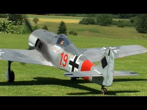 Rc FW-190 with Moki 250cc Radial Engine