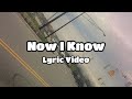 Burning Embers - Now I Know (Lyric Video)