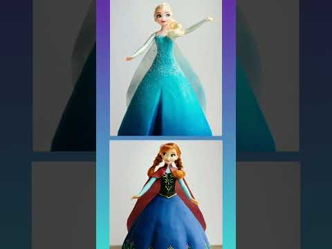 ( frozen❄)Elsa Vs Anna😘| cake dresses high heel etc.| please complete my 500 subscriber🥺