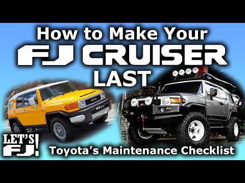 How to Maintain Used FJ Cruisers - Toyota's Official Checklist - Taking Care of Your FJ