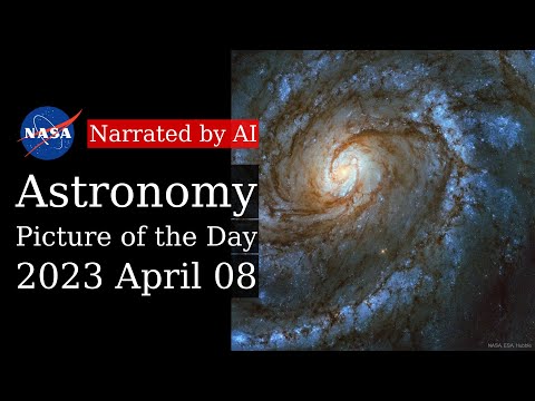 APOD: 2023-04-08 - M100: A Grand Design Spiral Galaxy (Narrated by Emma)