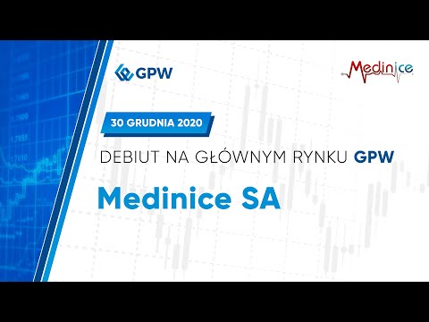 Debiut MEDINICE SA na Głównym Rynku - 30 grudnia 2020 r.