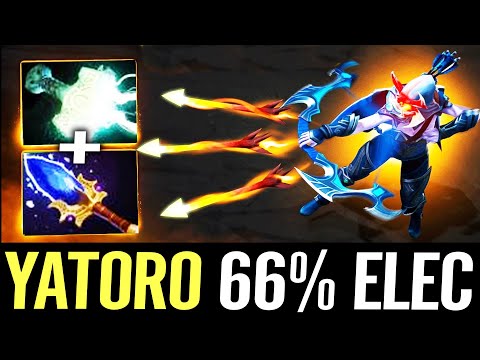 🔥 YATORO Drow Ranger 66% Electric Chance — Aghanim + Mjollnir 2x Shot vs Phantom Lancer Dota 2 Pro
