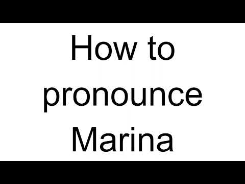How to Pronounce Marina (Russian)