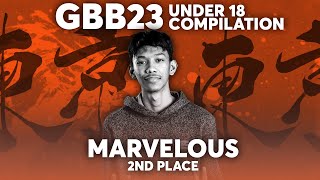 The combo💥 - Marvelous 🇮🇩 | 2nd Place Compilation | GRAND BEATBOX BATTLE 2023: WORLD LEAGUE