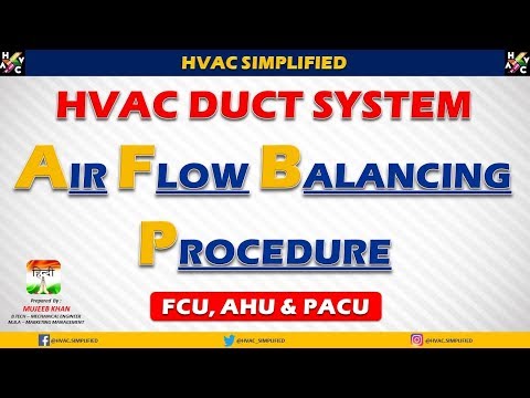 HVAC Training - Duct Air Balancing Calculation