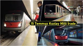 Metro Station 15 Temmuz Kızılay Milli İrade - Ankara 🇹🇷 - Walkthrough 🚶