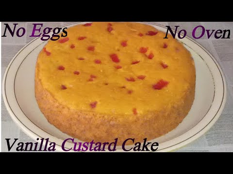 vanilla Custard Cake recipe||vanilla cake by kitchen with horia||vanilla cake without oven and eggs