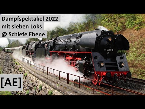 SIEBEN(!!!) Dampfloks auf Rampe - Dampfspektakel Schiefe Ebene 2022 | 40 Jahre Jubiläum IGE | Alex E