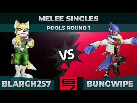 blargh257 vs Bungwipe - Melee Singles: Pools R1 Winners Quarterfinals - Genesis 7 | Fox vs Falco
