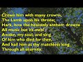 Crown Him With Many Crowns (Tune: Daidemata - 4vv) [with lyrics for congregations]