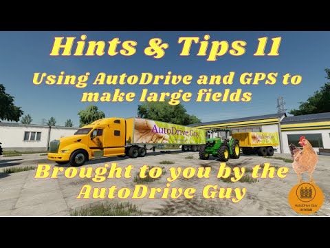 Farming Simulator 22 - AutoDrive Tutorial 11 - Creating Field routes, using AutoDrive and GPS
