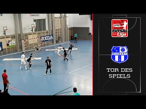 Tor des Spiels von Adis Muhamedagic (FC Diamant Linz) 1. ÖFB Futsal Liga