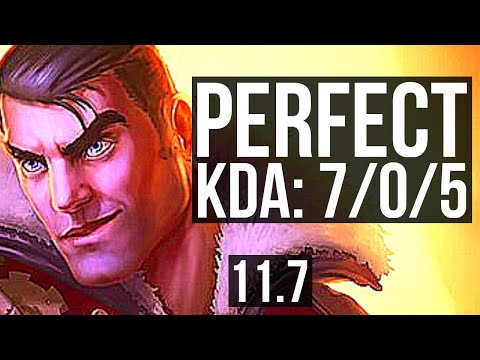 JAYCE vs AKALI (TOP) | 7/0/5, 1.8M mastery, 1200+ games, Godlike | KR Grandmaster | v11.7