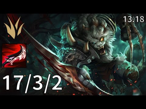 Rengar Jungle vs Karthus - EUW Master | Patch 13.18