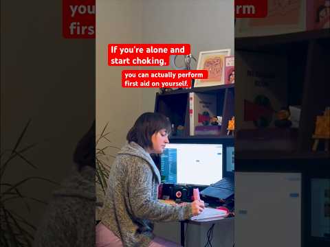 What to do if you're choking and alone. #SafetyTips #FirstAid