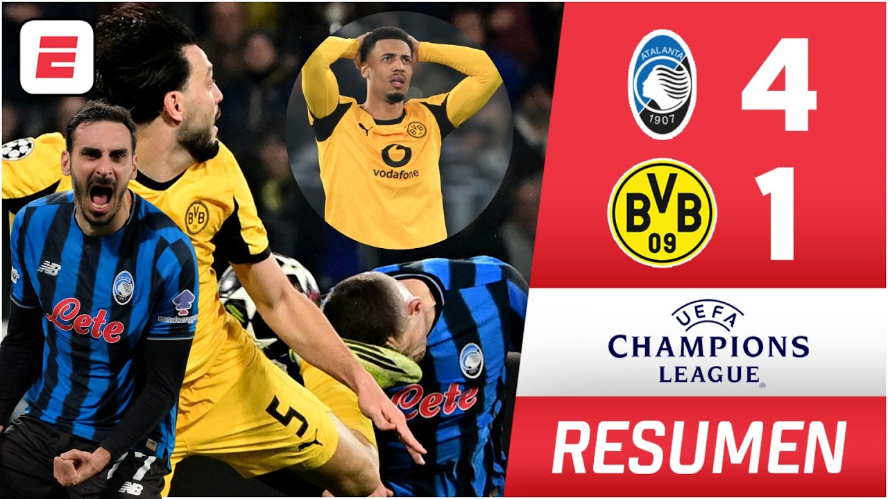 ÉPICA REMONTADA de ATALANTA vs DORTMUND con un FINAL que hay QUE VER PARA CREER | Champions League