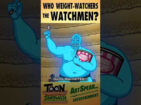 Dr Manhattan fattens - TOON SANDWICH #funny #dc #crossover #godzilla #animation #drmanhattan