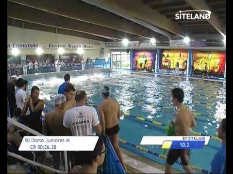 Serie 2 dei 50 Dorso Juniores Maschi - Meeting di Halloween 2013 9 Trofeo citta' di Rosa'