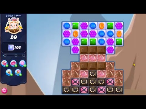 Candy Crush Saga LEVEL 3702 NO BOOSTERS