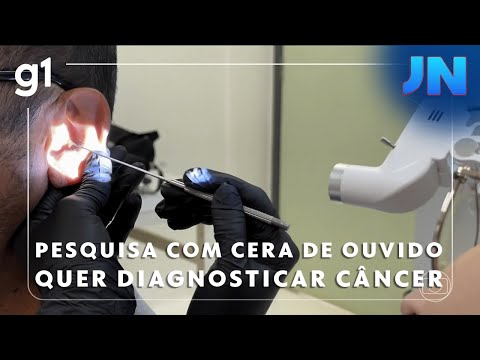 Jornal Nacional: Pesquisa brasileira com cera de ouvido pretende antecipar diagnóstico de câncer