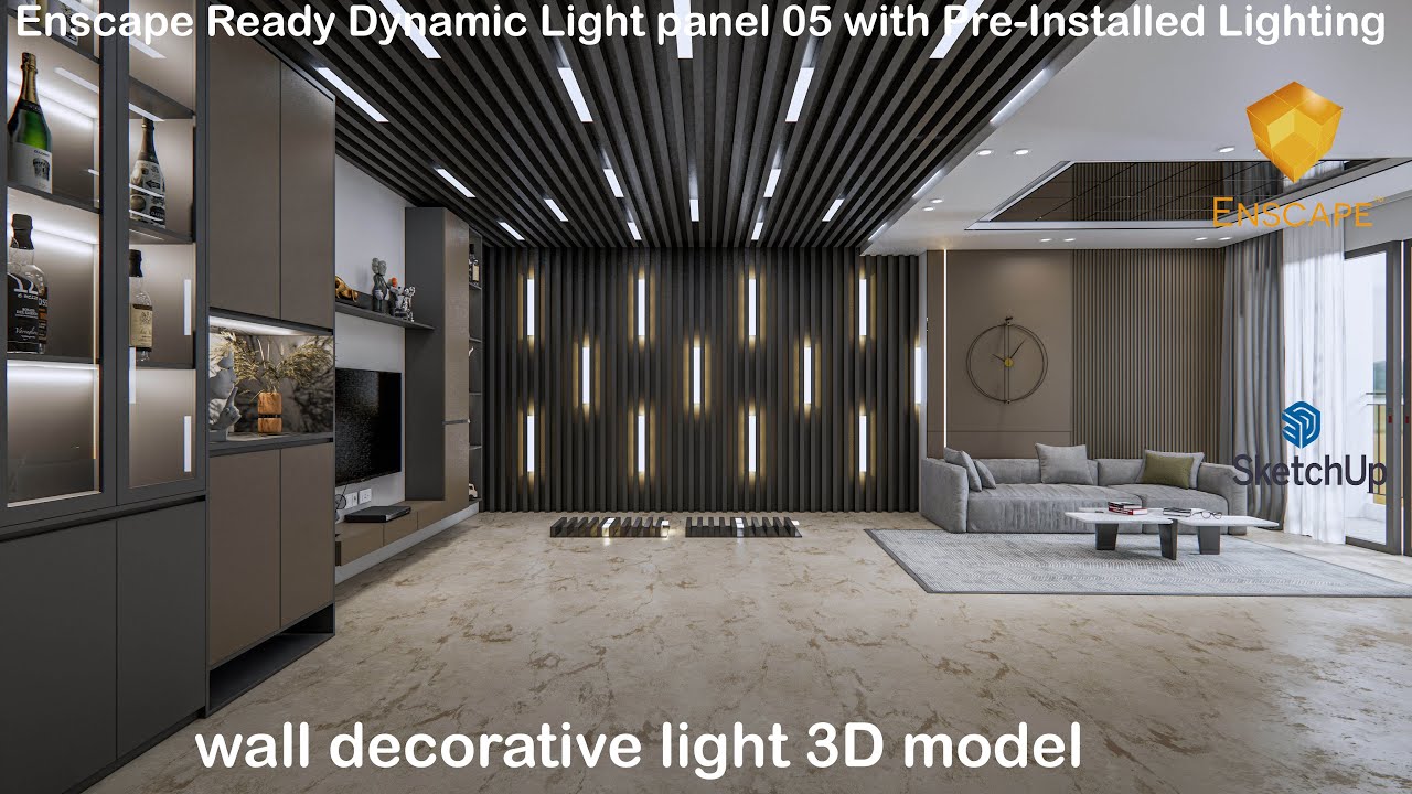 Decoratief wandpaneel 3D wandpaneel 3d paneel 3D Model